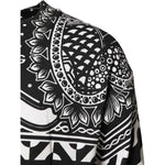 Dolce & Gabbana Black White Bandana Cotton Men Sweatshirt Sweater