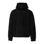 Dolce & Gabbana Black Leopard Full Zip Hooded Sweatshirt Sweater