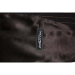 Dolce & Gabbana Black Stripes Wool Formal Men Waistcoat Vest