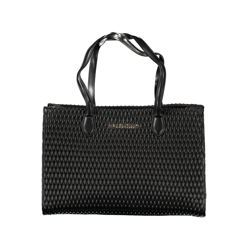 Front view with bag zipped and handles upright.