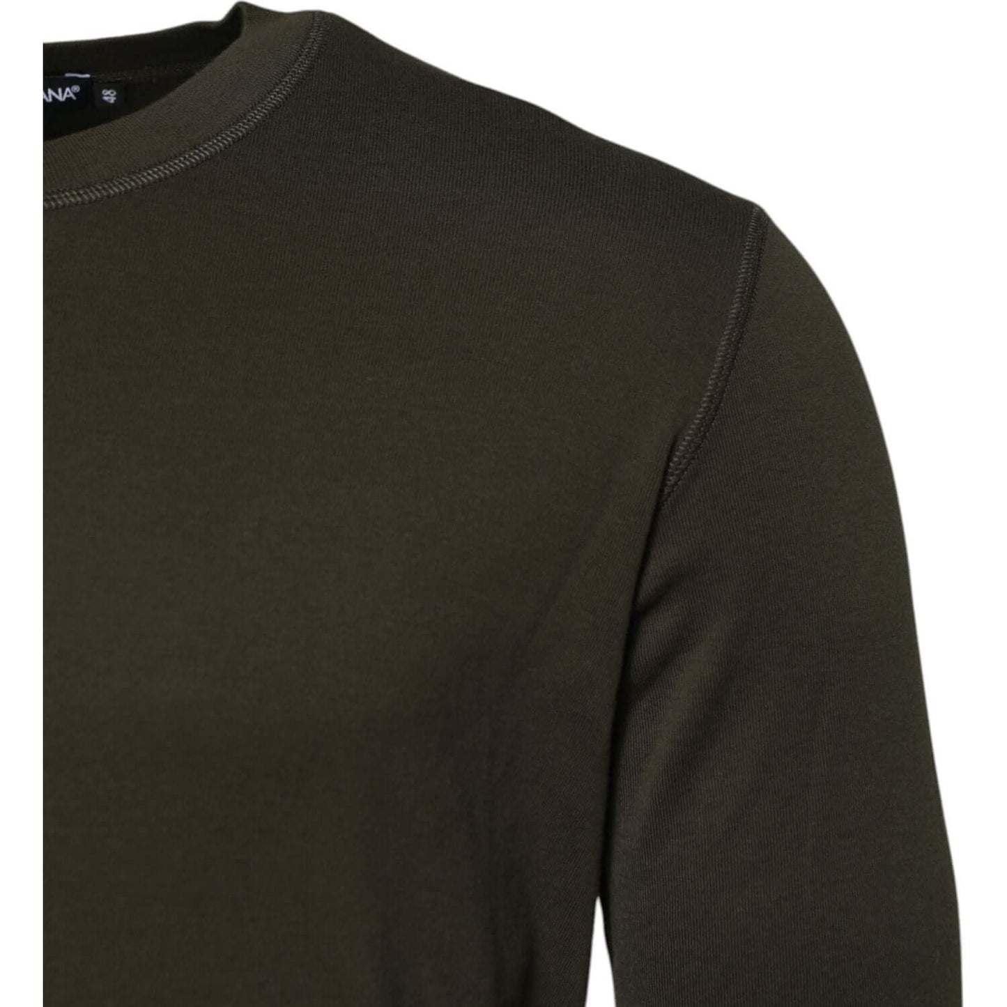Dolce & Gabbana Dark Green Long Sleeves Crew Neck T-shirt