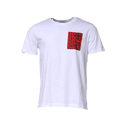Dolce & Gabbana White Cotton Short Sleeves Crew Neck T-shirt