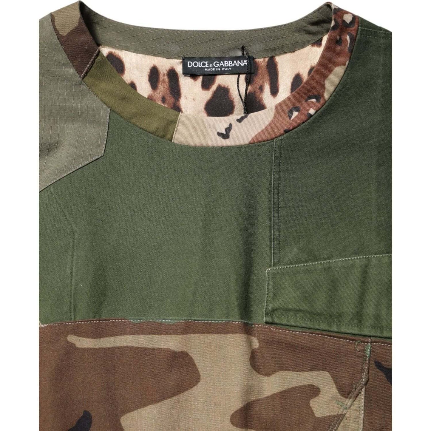 Dolce & Gabbana Multicolor Camouflage Oversized Top T-shirt