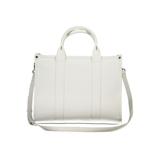 Mario Valentino White Polyethylene Handbag