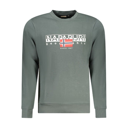 Napapijri Green Cotton Men Sweater