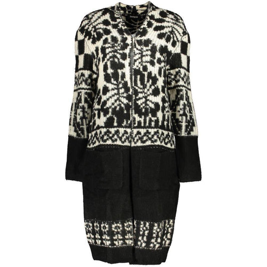 Desigual Chic Long Sleeved Coat with Contrast Details DE-24912-S