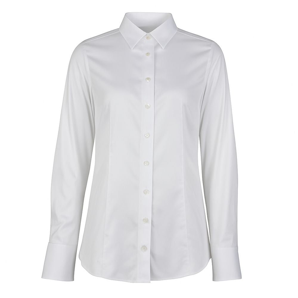 Made in Italy White Cotton Women's Shirt