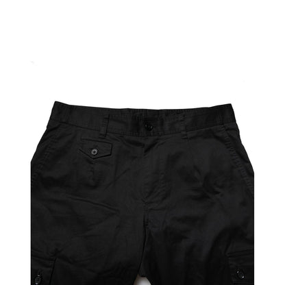 Dolce & Gabbana Black Cotton Dress Slim Formal Pants