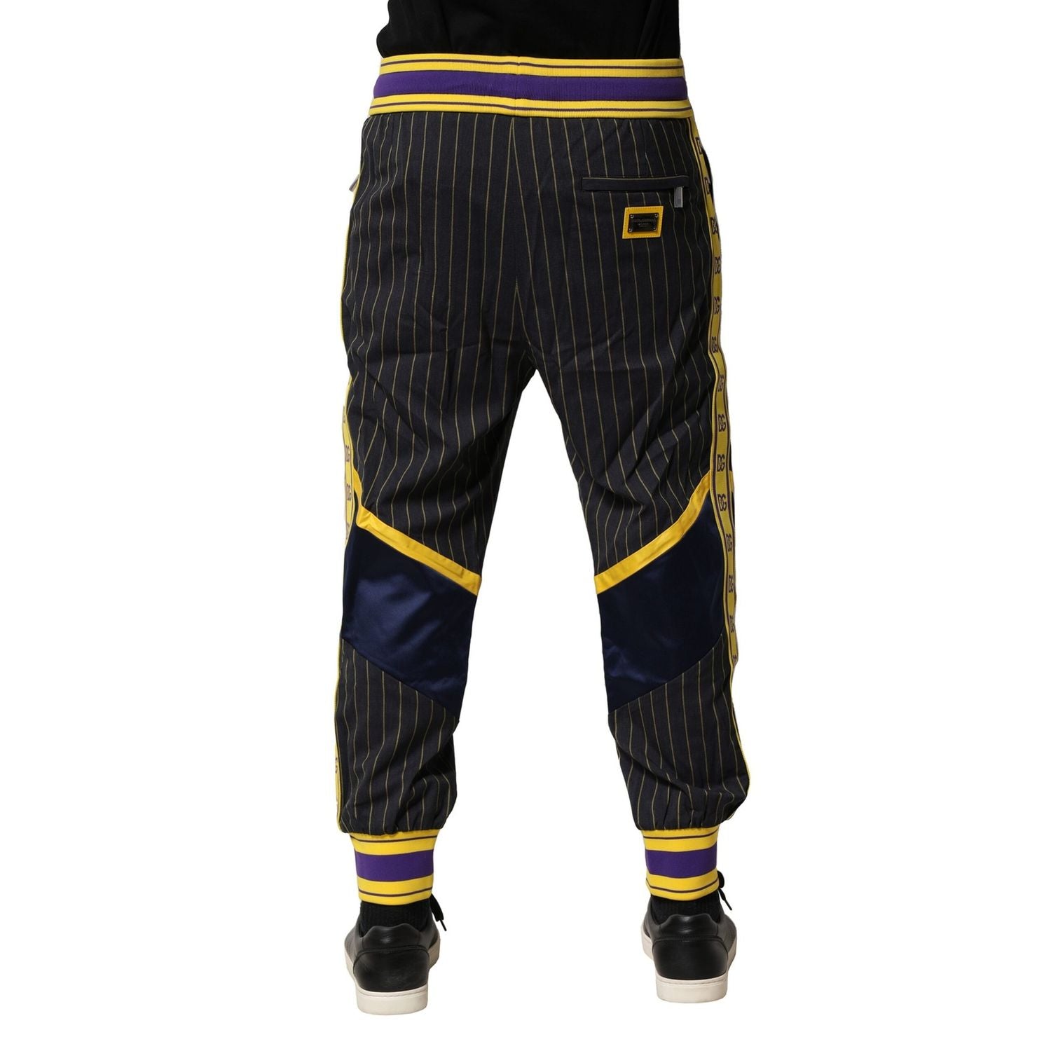 Dolce & Gabbana Multicolor Stripes Wool Jogger Pants