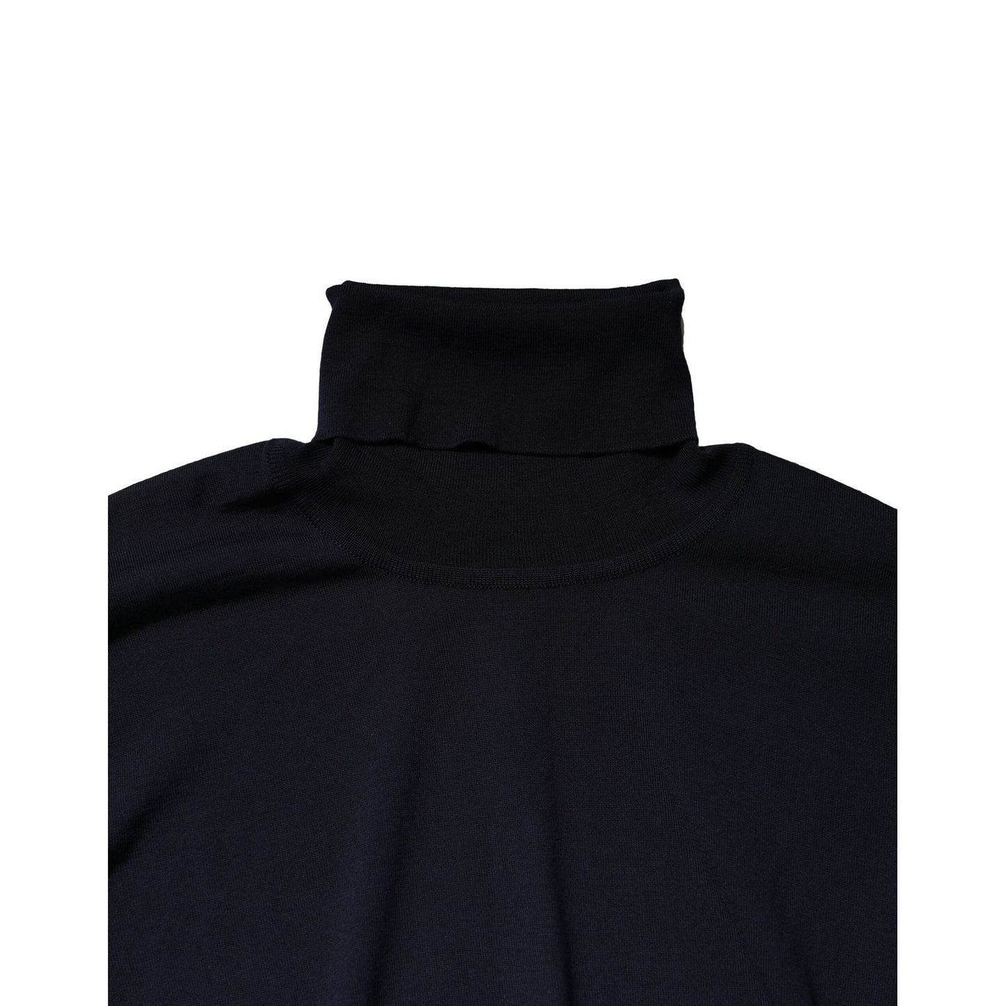 Dolce & Gabbana Blue Long Sleeve Turtleneck Pullover Sweater