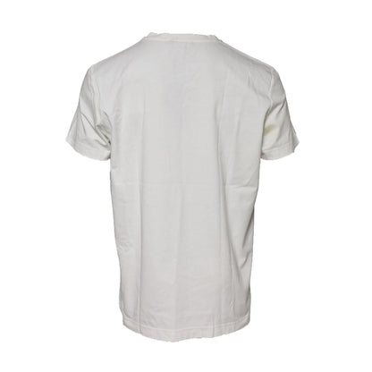 Dolce & Gabbana White Bandana Cotton Men Crew Neck T-shirt