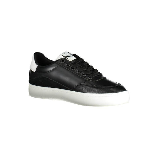 Calvin Klein Black Leather Women Sneaker