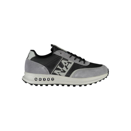 Napapijri Brown Leather Men Sneaker