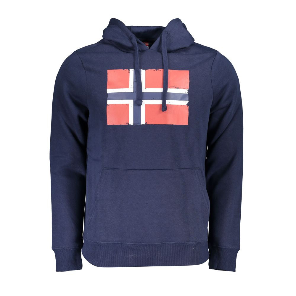 Norway 1963 Blue Cotton Men Sweater
