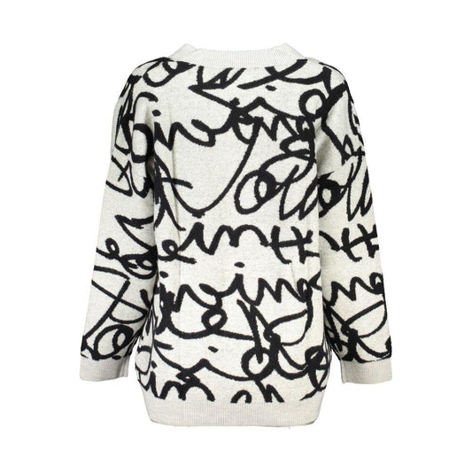 Desigual Chic Contrasting V-Neck Cardigan DE-24890-L