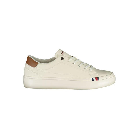 Tommy Hilfiger White Polyethylene Men Sneaker