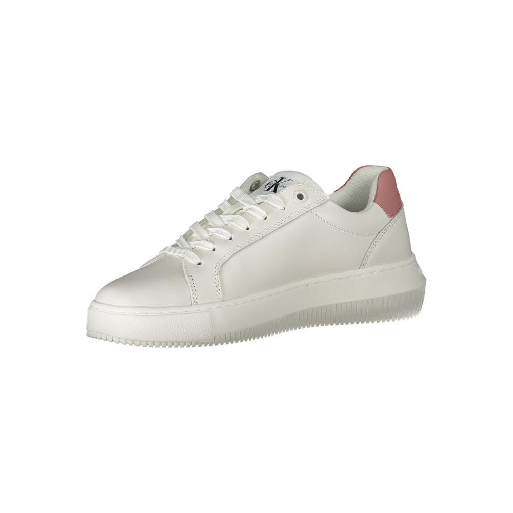 Calvin Klein White Polyester Sneaker