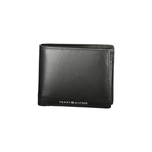 Tommy Hilfiger Black Leather Men Wallet