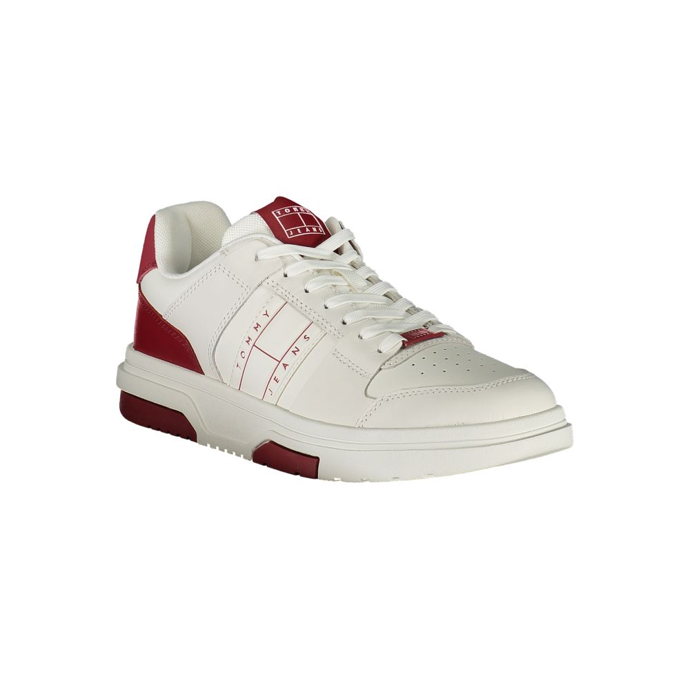 Tommy Hilfiger Red Polyester Sneaker