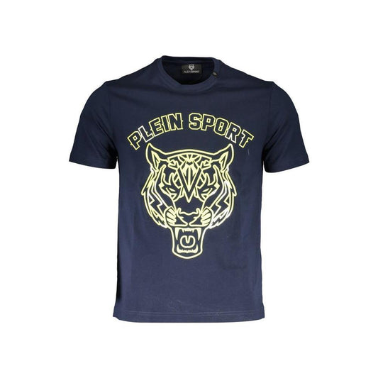 Plein Sport Blue Cotton Men T-Shirt