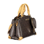 Mario Valentino Brown Polyethylene Handbag VA-36082