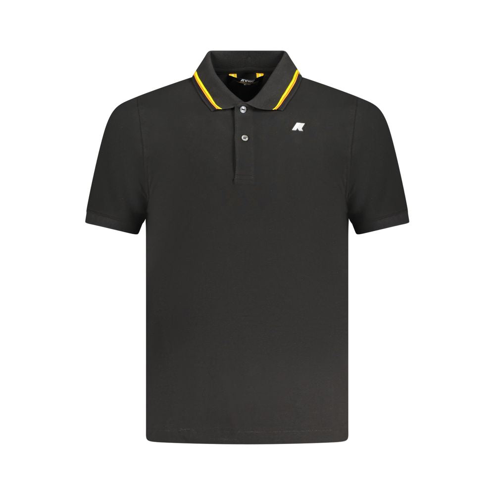 K-WAY Black Cotton Polo Shirt