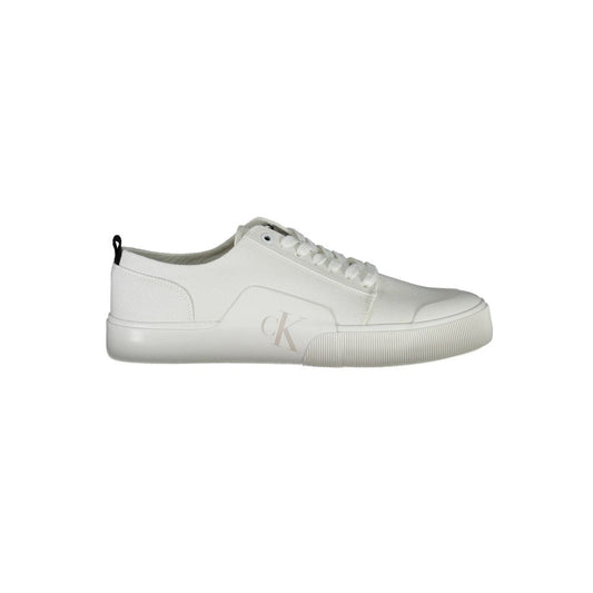 Calvin Klein White Cotton Sneaker