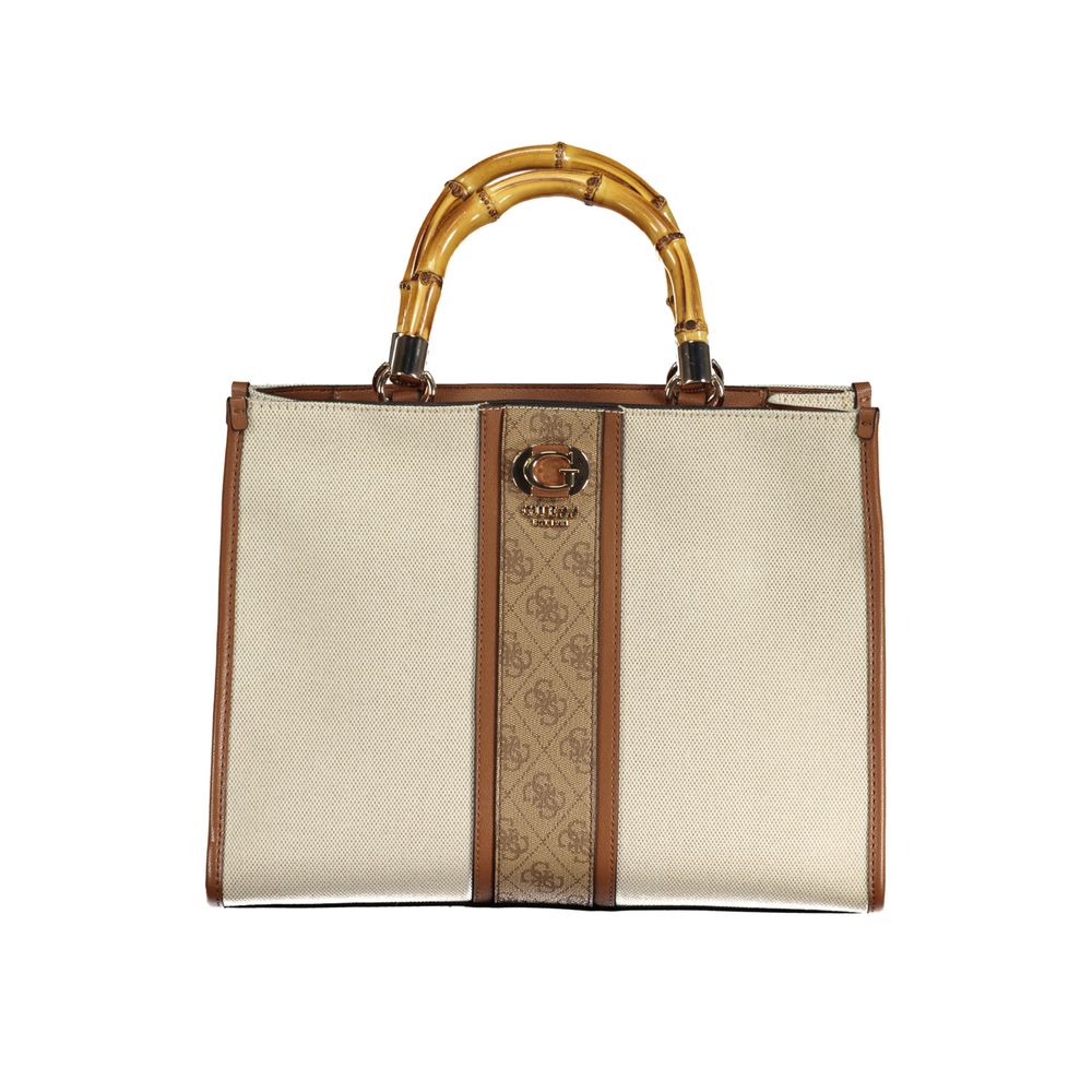 Front view with bag zipped and handles upright.