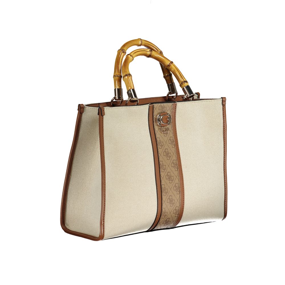 Front view with bag zipped and handles upright.