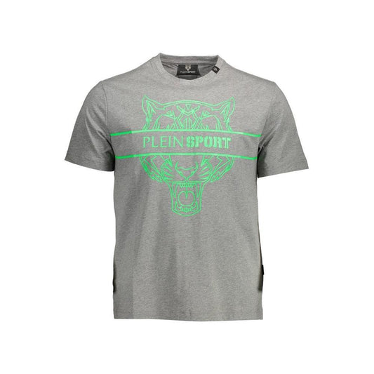 Plein Sport Brown Cotton Men T-Shirt