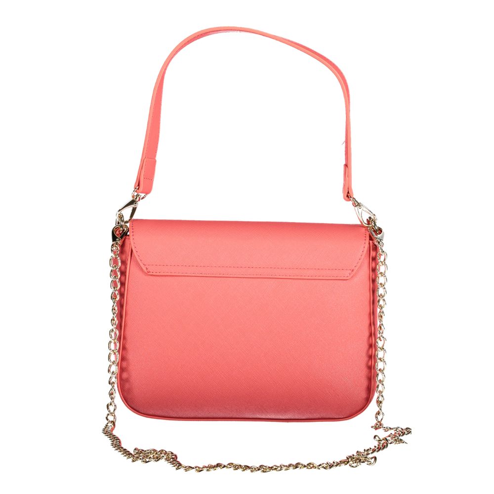 Mario Valentino Pink Polyethylene Women Handbag with chain strap