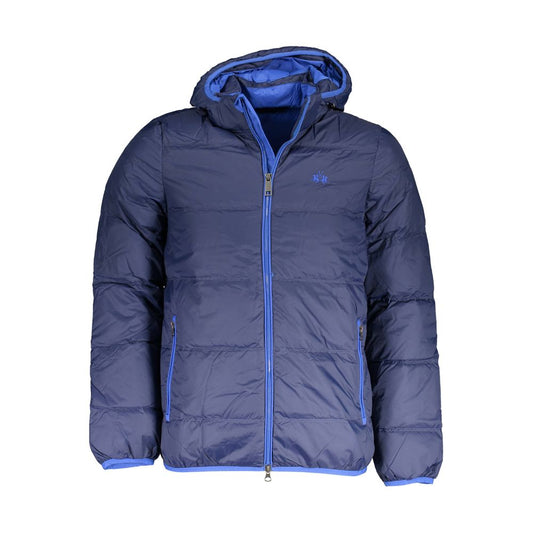 La Martina Blue Polyamide Men Jacket