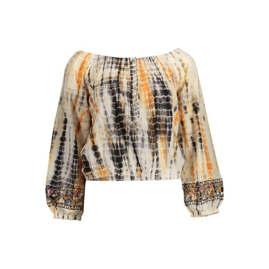 Desigual Beige Cotton Women T-Shirt DE-11493-XL
