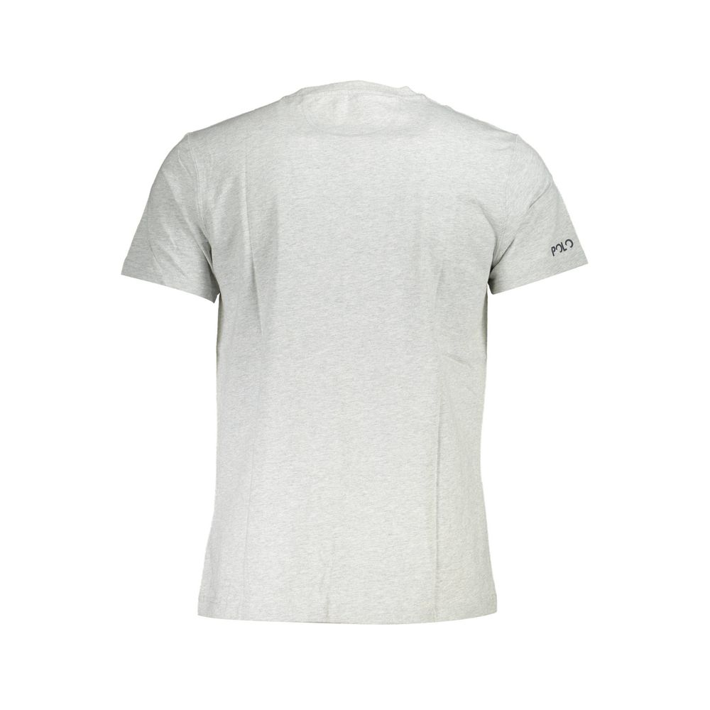 Back view of La Martina Brown Cotton Men T-Shirt with short sleeves and crew neck.