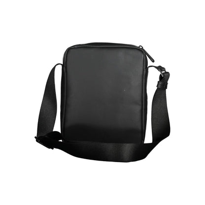 Calvin Klein Black Polyester Men Shoulder Bag with adjustable strap and sleek design for modern style.