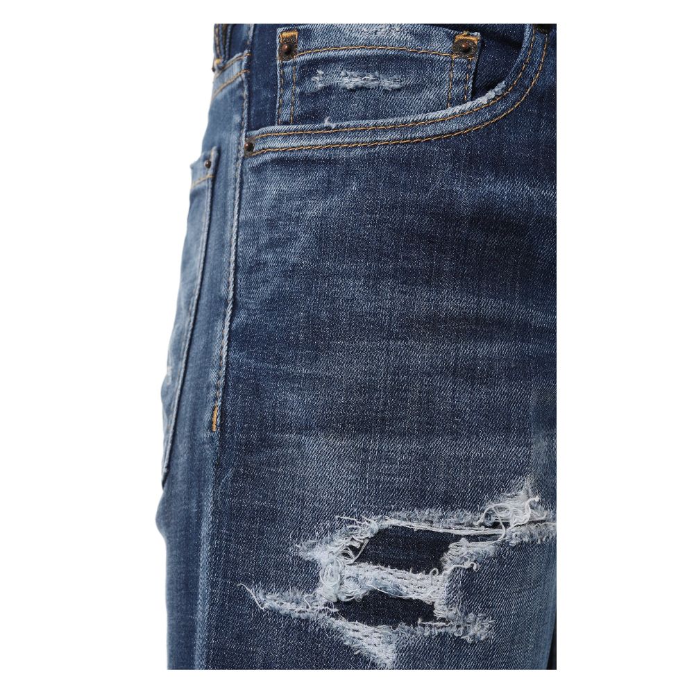 Dsquared² Blue Cotton Men's Slim Jean