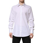 Dolce & Gabbana White MARTINI Long Sleeve Dress Formal Shirt TSH906866-40