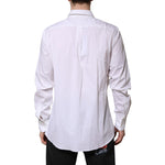 Dolce & Gabbana White MARTINI Long Sleeve Dress Formal Shirt TSH906866-40