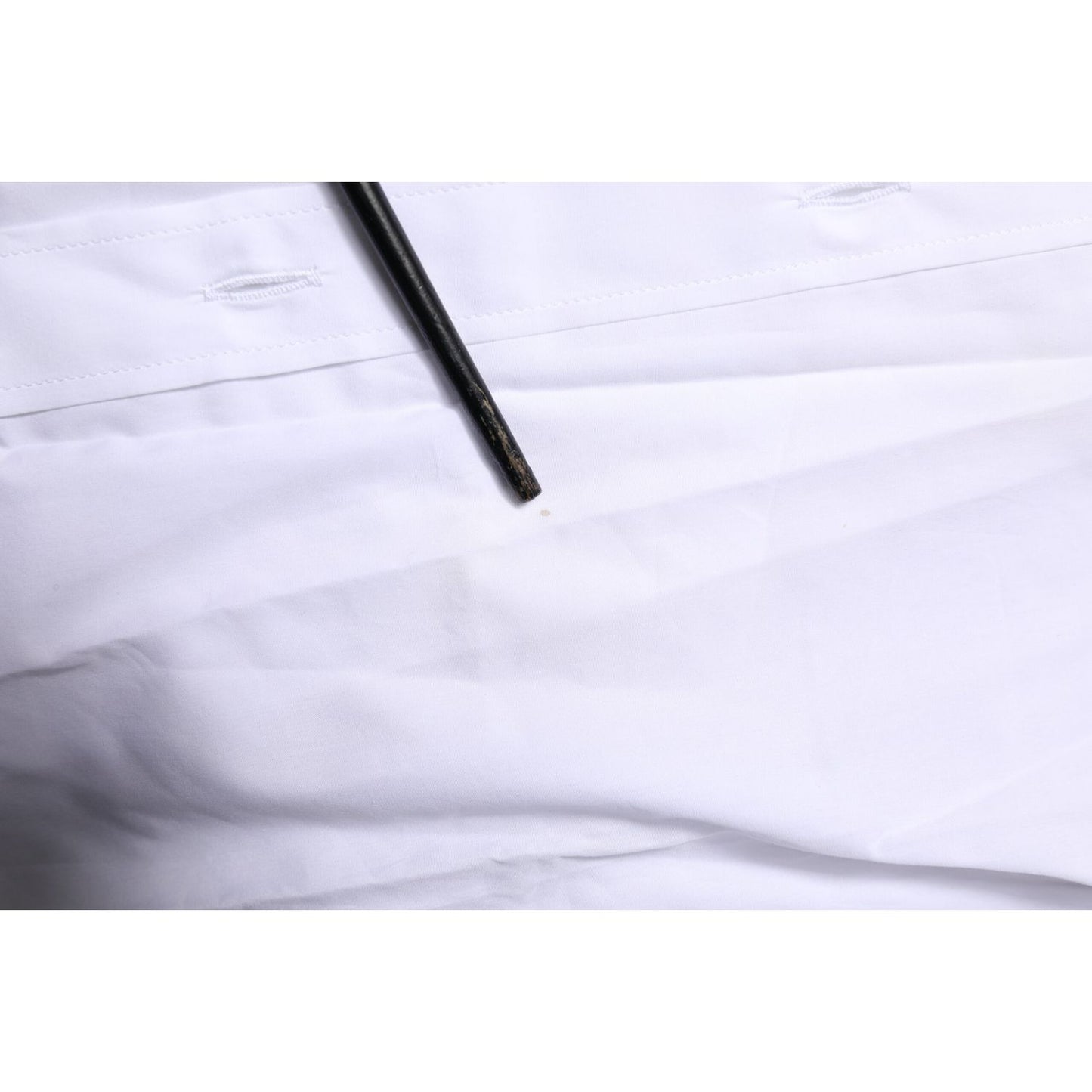 Dolce & Gabbana White MARTINI Long Sleeves Dress Formal Shirt