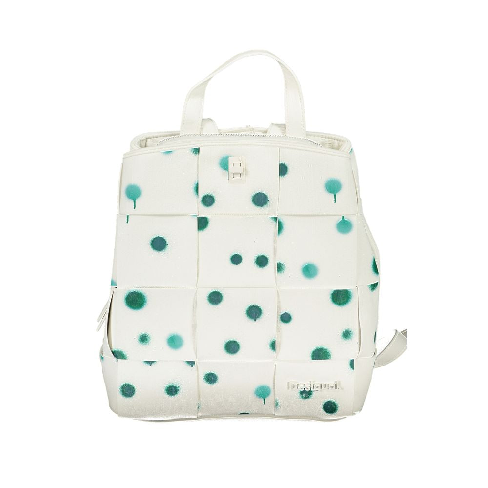 Desigual White Polyethylene Backpack DE-28941