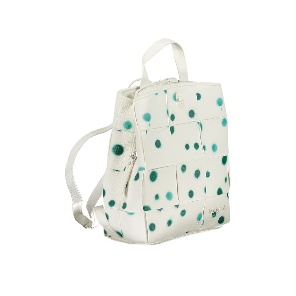 Desigual White Polyethylene Backpack DE-28941