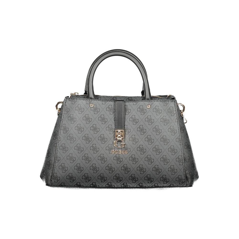 Elegant Guess Jeans Brown Polyethylene Women Handbag with dual handles and chain strap for versatile use.