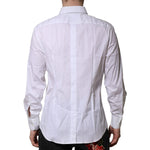 Dolce & Gabbana White GOLD Long Sleeves Dress Formal Shirt TSH906874-40