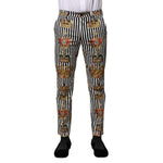 Dolce & Gabbana Multicolor Striped Crown Pants