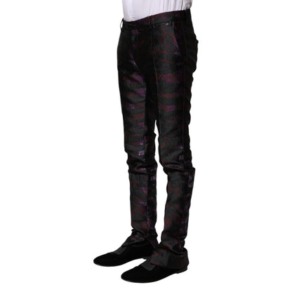 Dolce & Gabbana Multicolor Polyester Patterned Pants