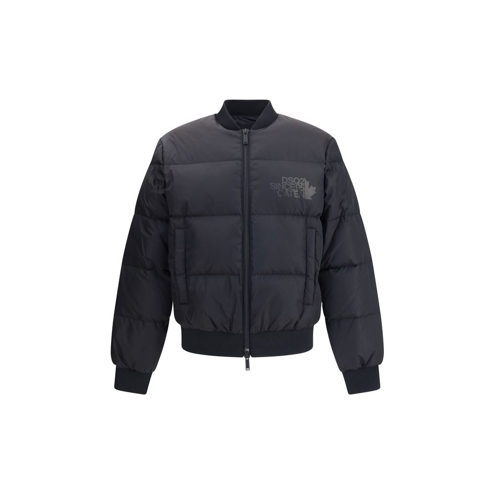 Dsquared² Black Polyamide Bomber