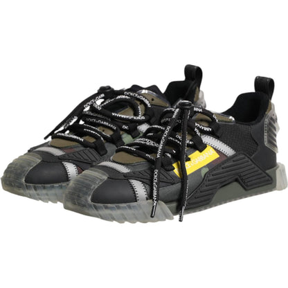 Dolce & Gabbana Multicolor Lace Up Low Top NS1 Sneakers Shoes