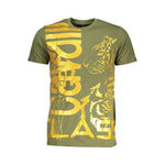 Cavalli Class Green Cotton T-Shirt