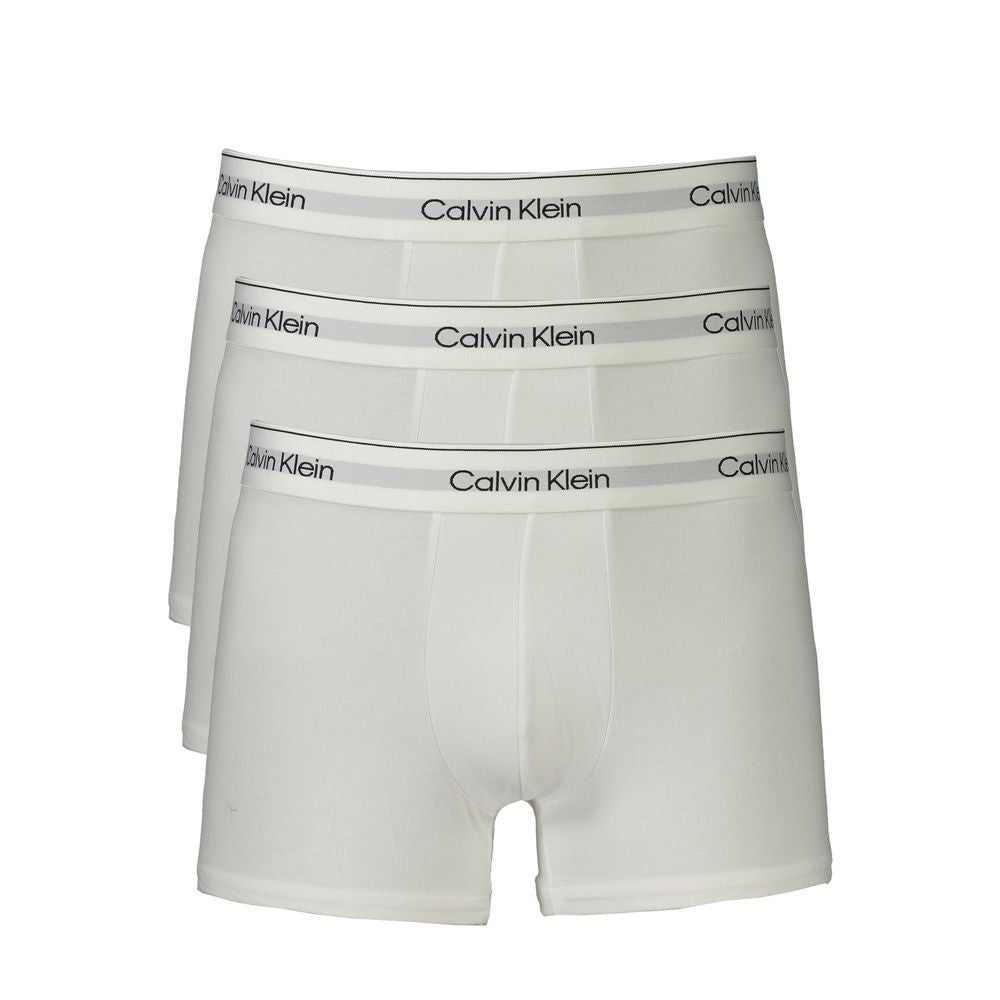 Calvin Klein White Cotton Men Boxer CA-33614-XXL