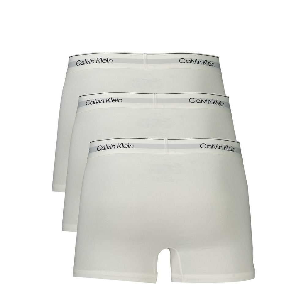 Calvin Klein White Cotton Men Boxer CA-33614-XXL